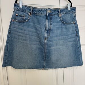 LOFT Denim Blue Mini Skirt